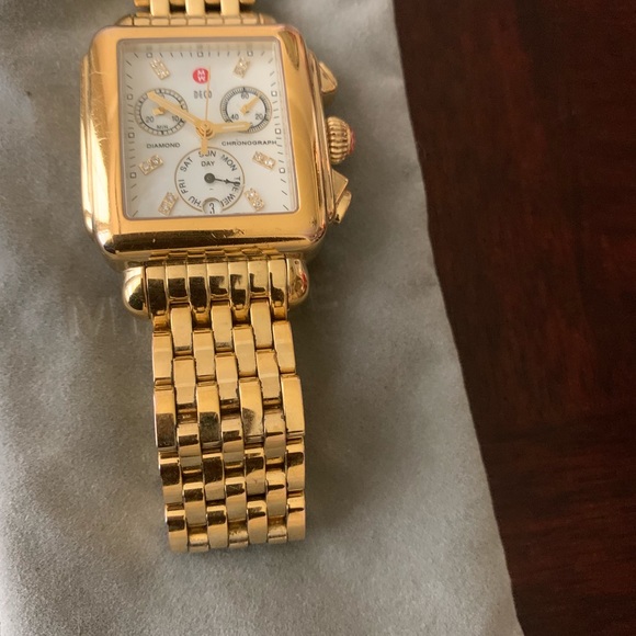 Michele Deco Gold Watch - Picture 2 of 7